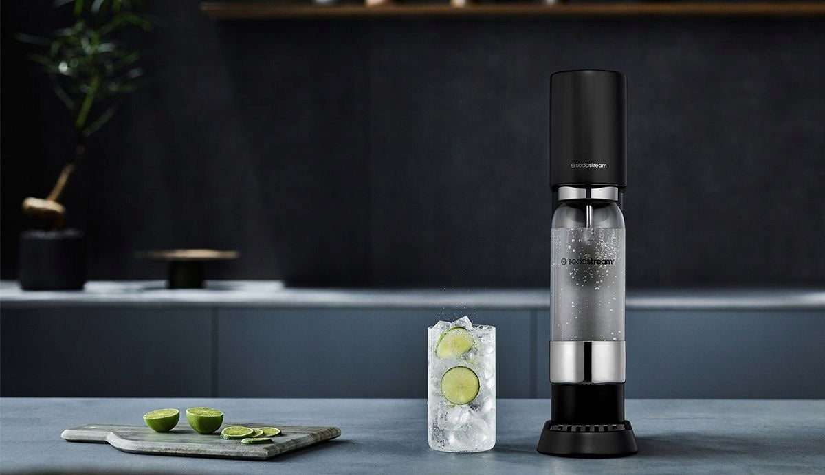 Saturator for sparkling water SodaStream Enso Black - Black Dominant color black