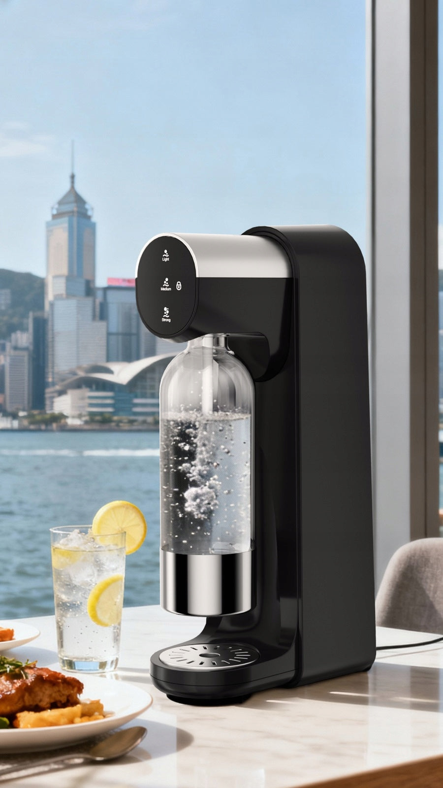Saturator for sparkling water Waterzsyfon Power for electricity gasifies water hit Packaging status original