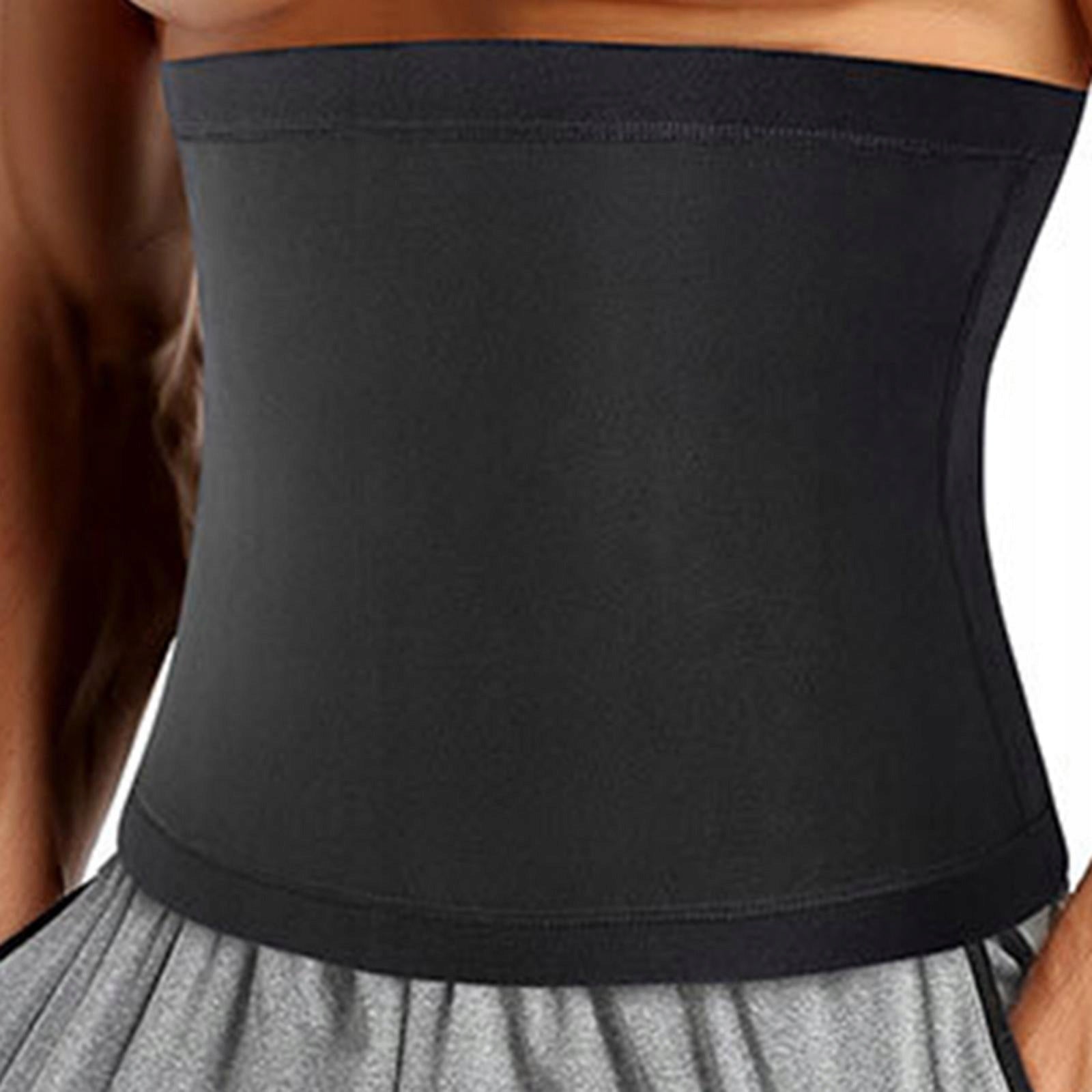 Sauna Belts for Women Men Abdominal Trainer Body Shaper Waist Silver S to M