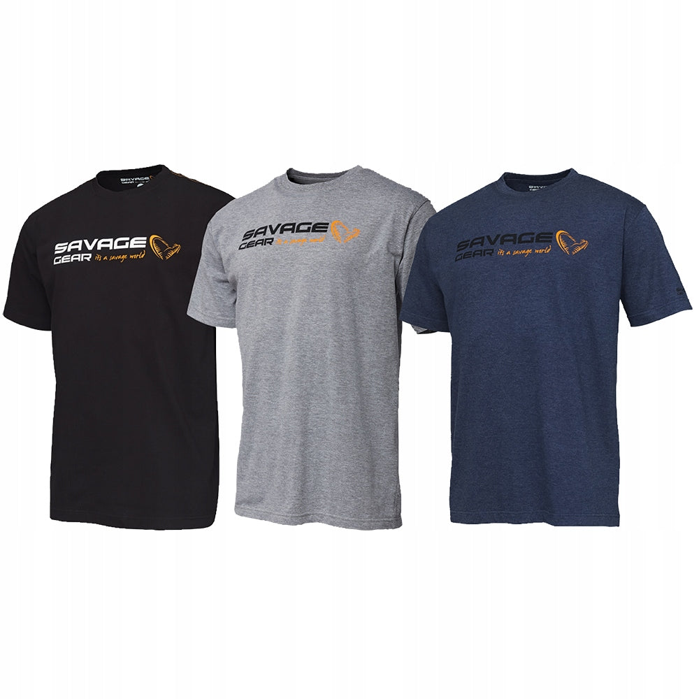 Savage Gear Signature Logo T-Shirt Size XL Color gray
