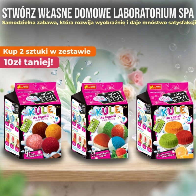 Scent Bath Balls Dessert DIY Set Creative Home SPA for Kids Packaging status original