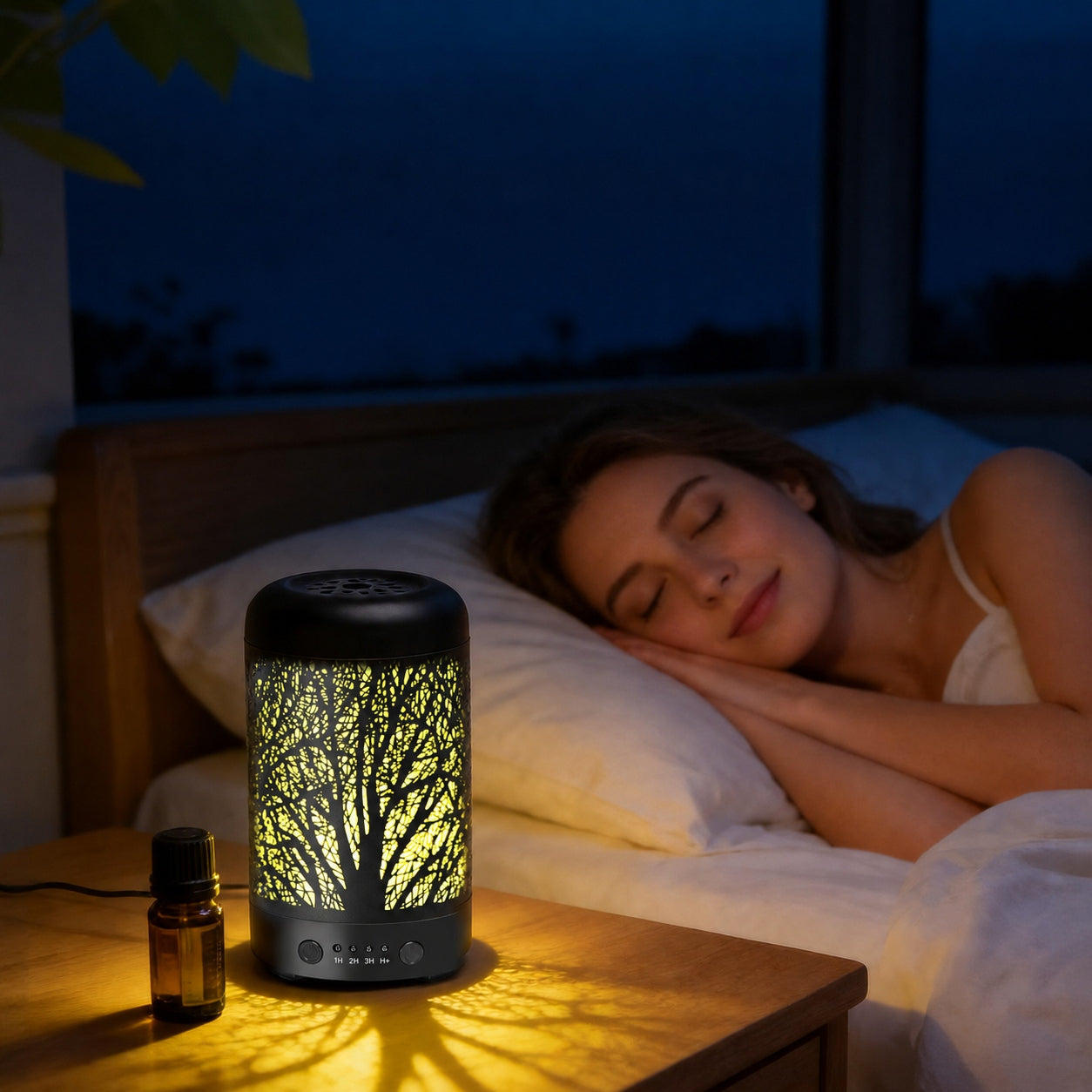 Scent diffuser 100 ml silent LED timer aromatherapy for bedroom Aigostar Brand Aigostar
