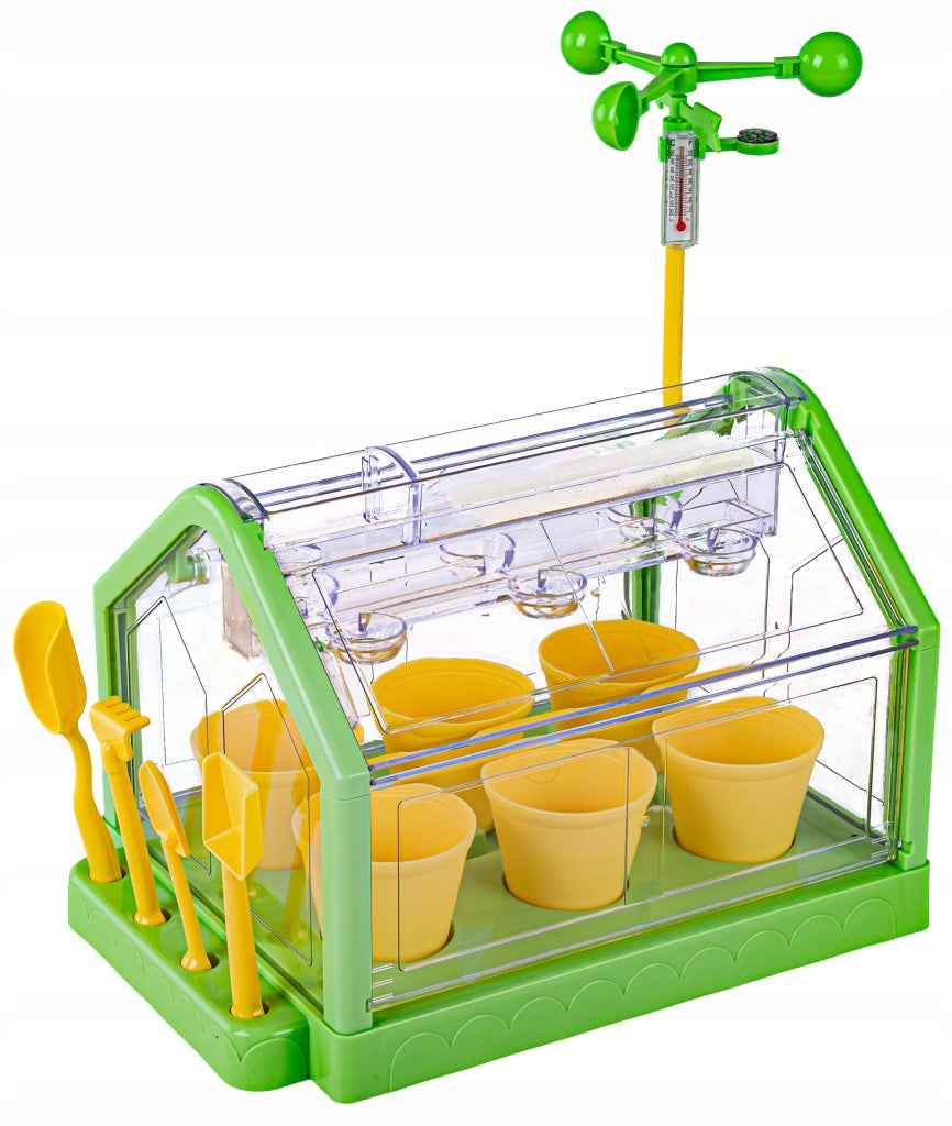 Scientific Fun Greenhouse Children Plant Cultivation Experimental Biologist Set Manufacturer code Zestaw doświadczalny szklarnia hodowla roślin