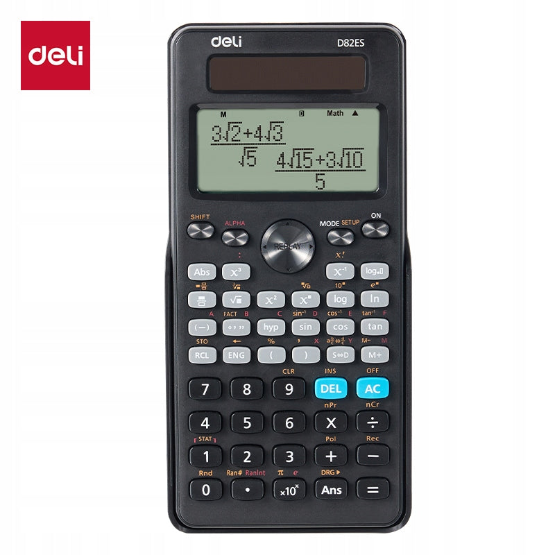 Scientific calculator Deli Dual power supply 5 calculation modes Packaging status original