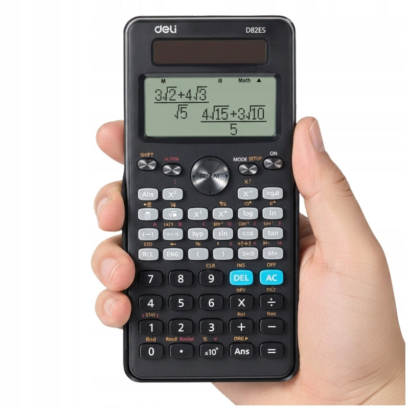 Scientific calculator Deli Dual power supply 5 calculation modes