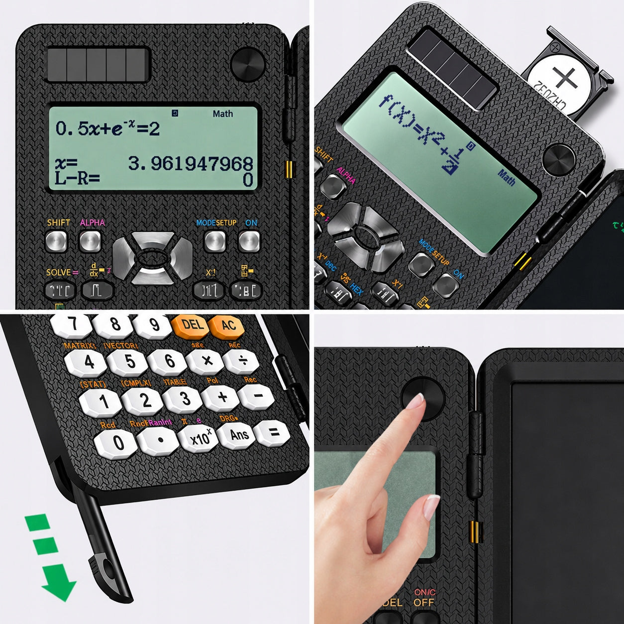 Scientific school office calculator with notebook 417 functions Manufacturer code AB0607