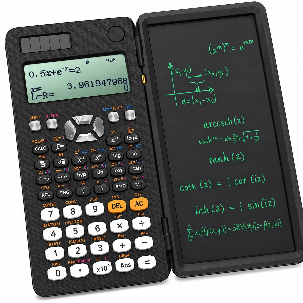 Scientific school office calculator with notebook 417 functions Packaging status original