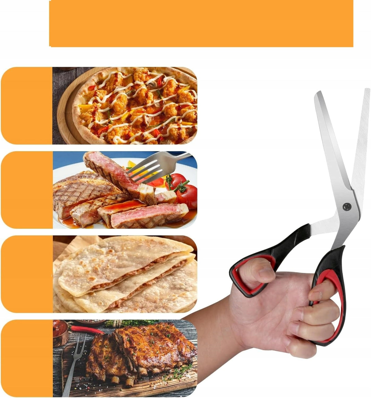 Scissors PIZZA Scissors SCISSORS CUTTING PIZZA SPLIT FOLDING Manufacturer code Nożyczki do pizzy - nożyczki kuchenne