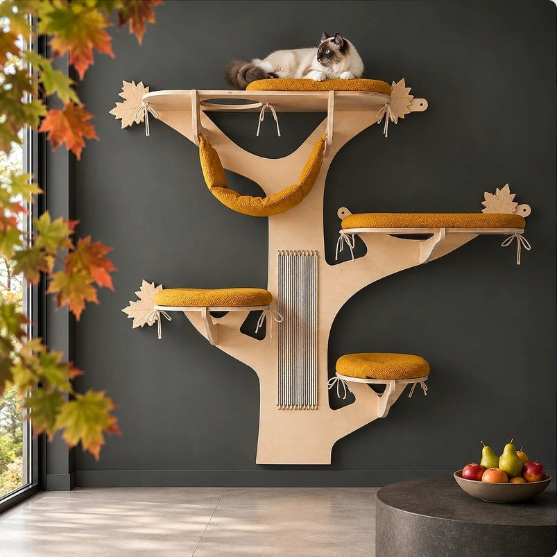 Scratcher TREE MAPLE for cat wall + NEST 50 × 35 cm COLOR SELECTION