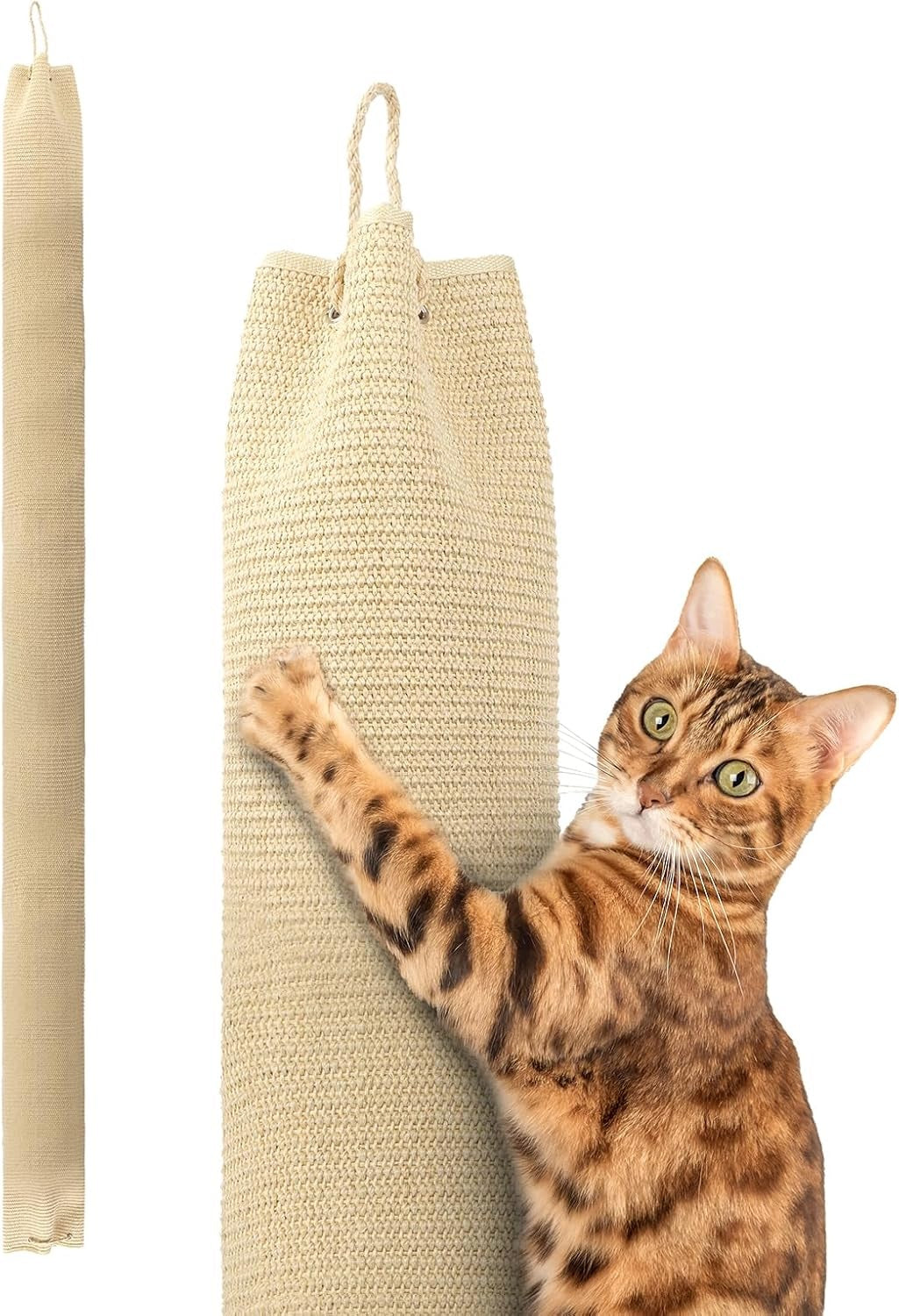 Scratcher ceiling climbing bag for cats 240 cm hook and fillers