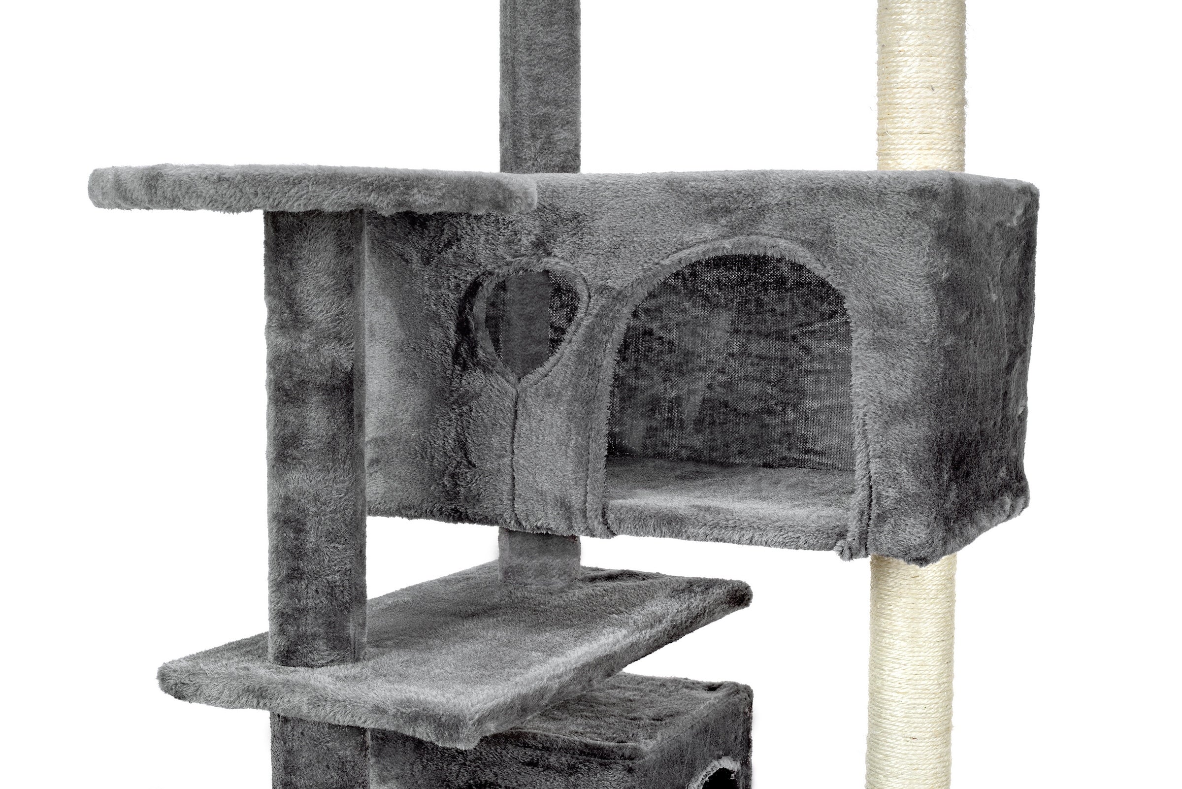 Scratcher for cats Funfit grey high 7 levels sisal 131 cm Brand Funfit Home&Office