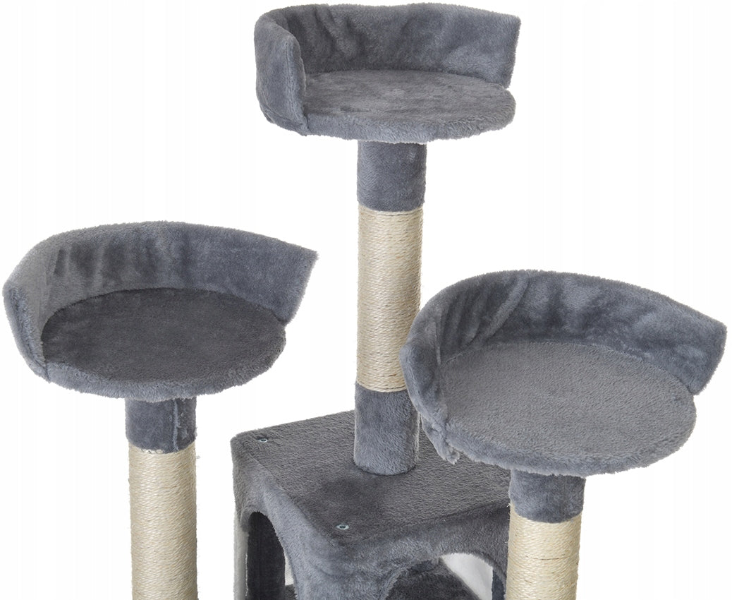 Scratcher high Funfit Home&Office grey sisal 170 cm 5 levels Trade name DRAPAK FUNFIT XXL