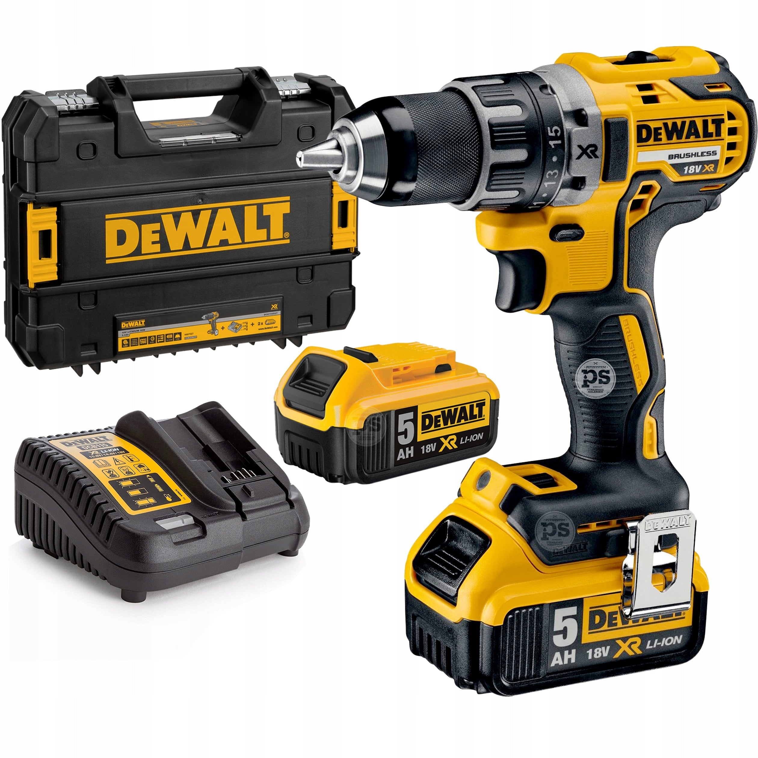 Screwdriver DeWalt battery power 18 V strong impact battery set