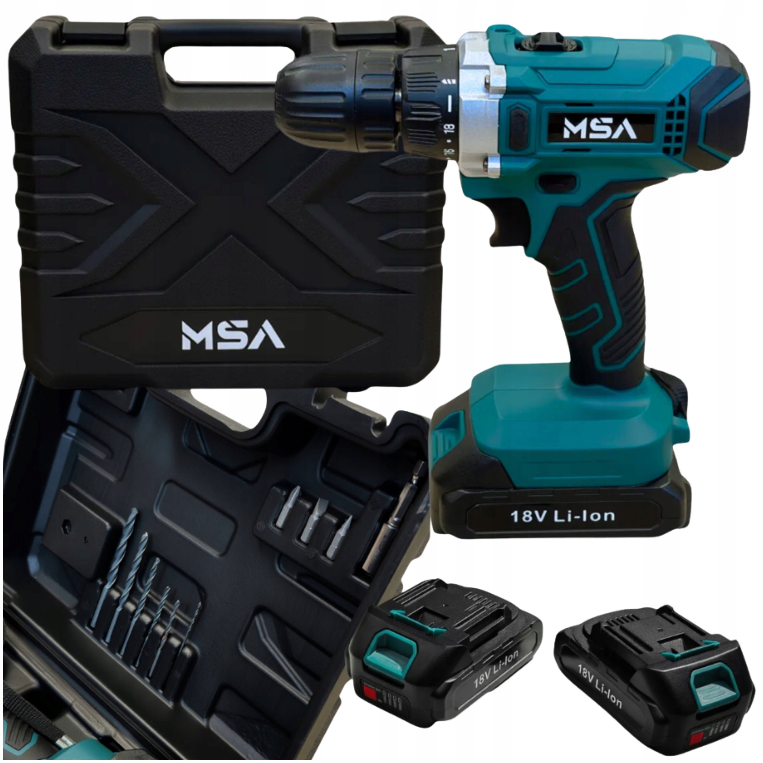 Screwdriver MSA Cordless Power Supply 18 V msa-cd18v Double Power Solid