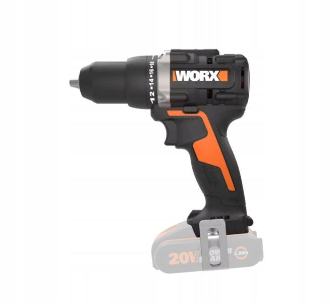 Screwdriver WORX WX102.9 60Nm 13mm Brushless 20V NITRO PowerShare Packaging status original