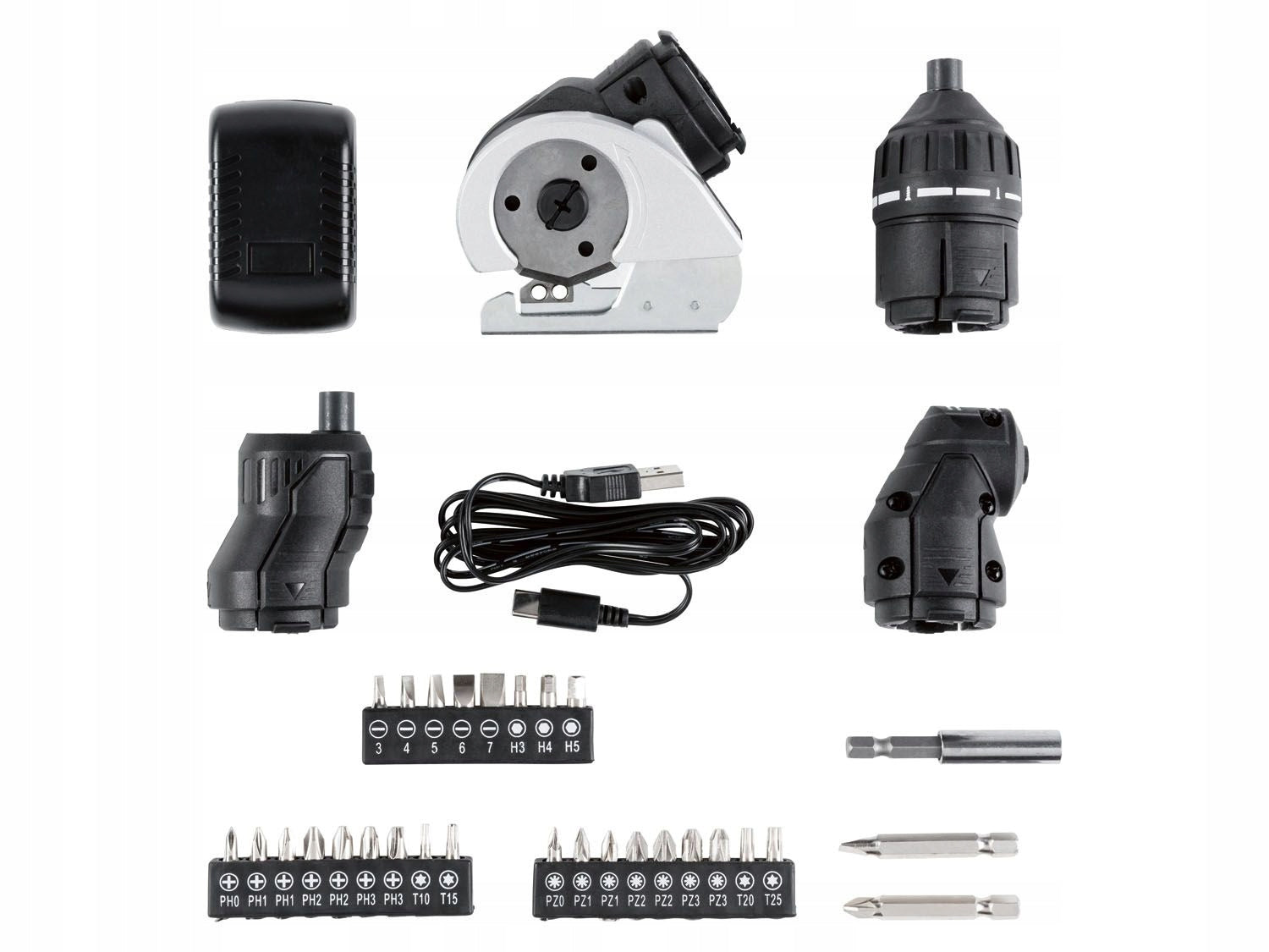 Screwdriver cordless screwdriver Parkside 4 V PAS 4 D7 suitcase + accessories Manufacturer code PAS 4 D7