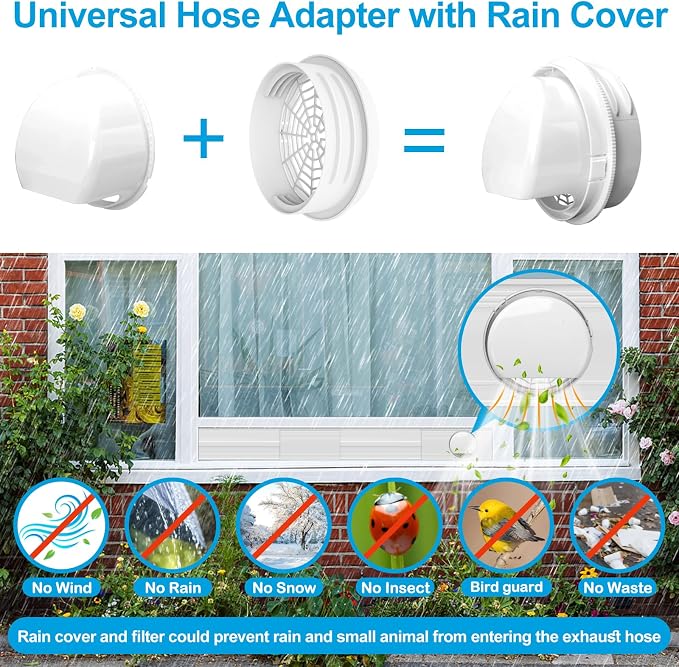 Seal kit for air conditioning window 13-15cm universal adjustable white Packaging status original
