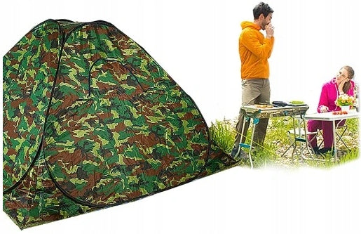 Self-ASSEMBLY TOURIST TENT 4-5-Person FAMILY CAMPING MACHINE Color green