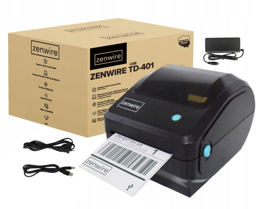 Self Adhesive Courier Label Printer 100x150 Thermal USB Inpost