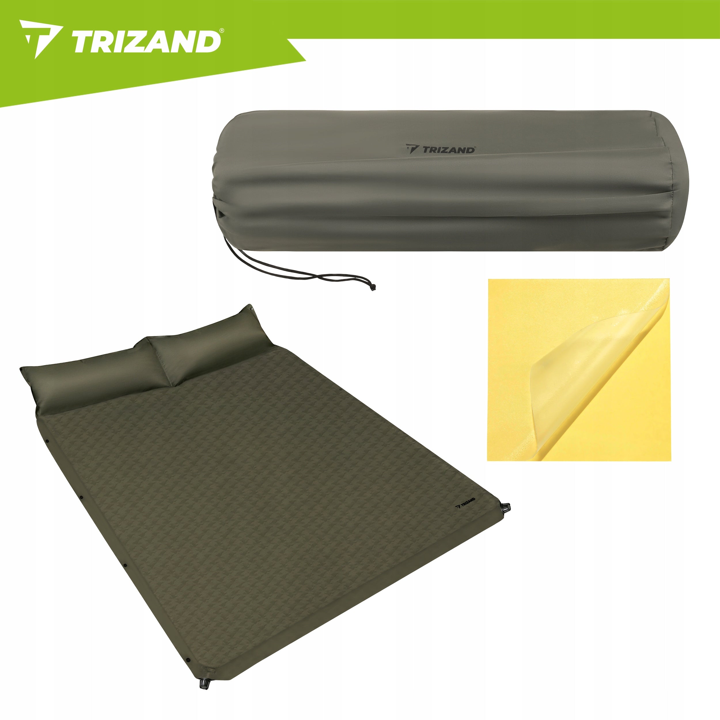 Self-Inflating Hiking Mattress Double Camping Retractable Lightweight Packaging status original