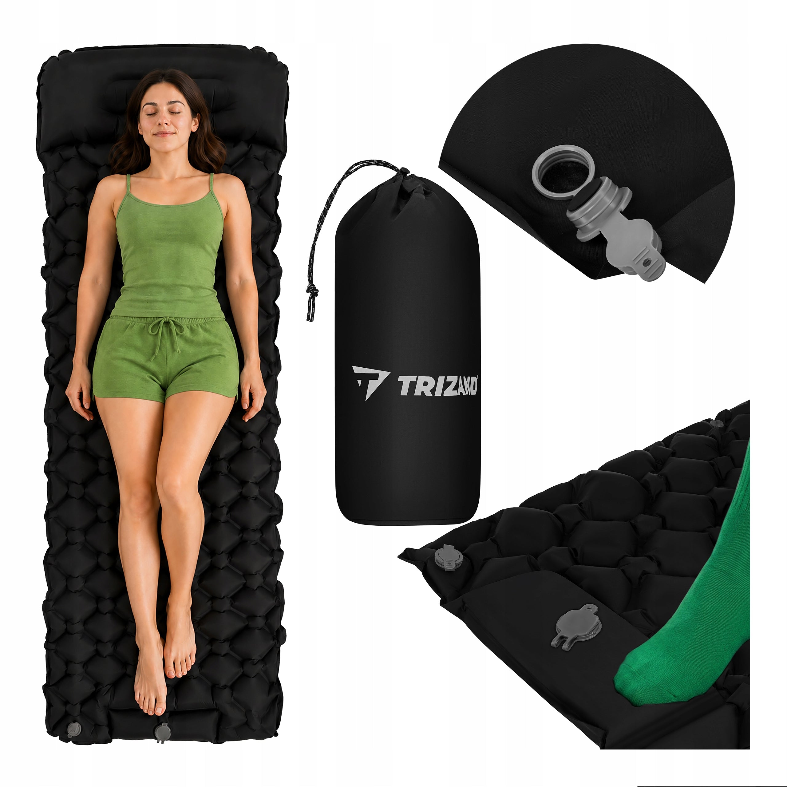 Self-Inflating Mattress Tourist Inflatable Single Mat Ultra Light