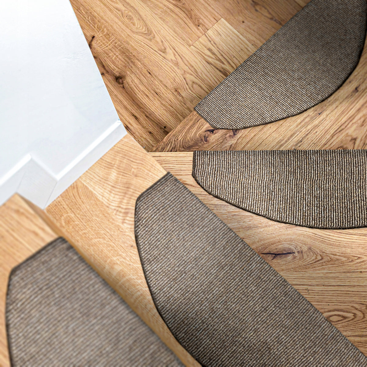 Self-adhesive stair rug, non-slip, 65x28 cm, brown 15pcs Packaging status original