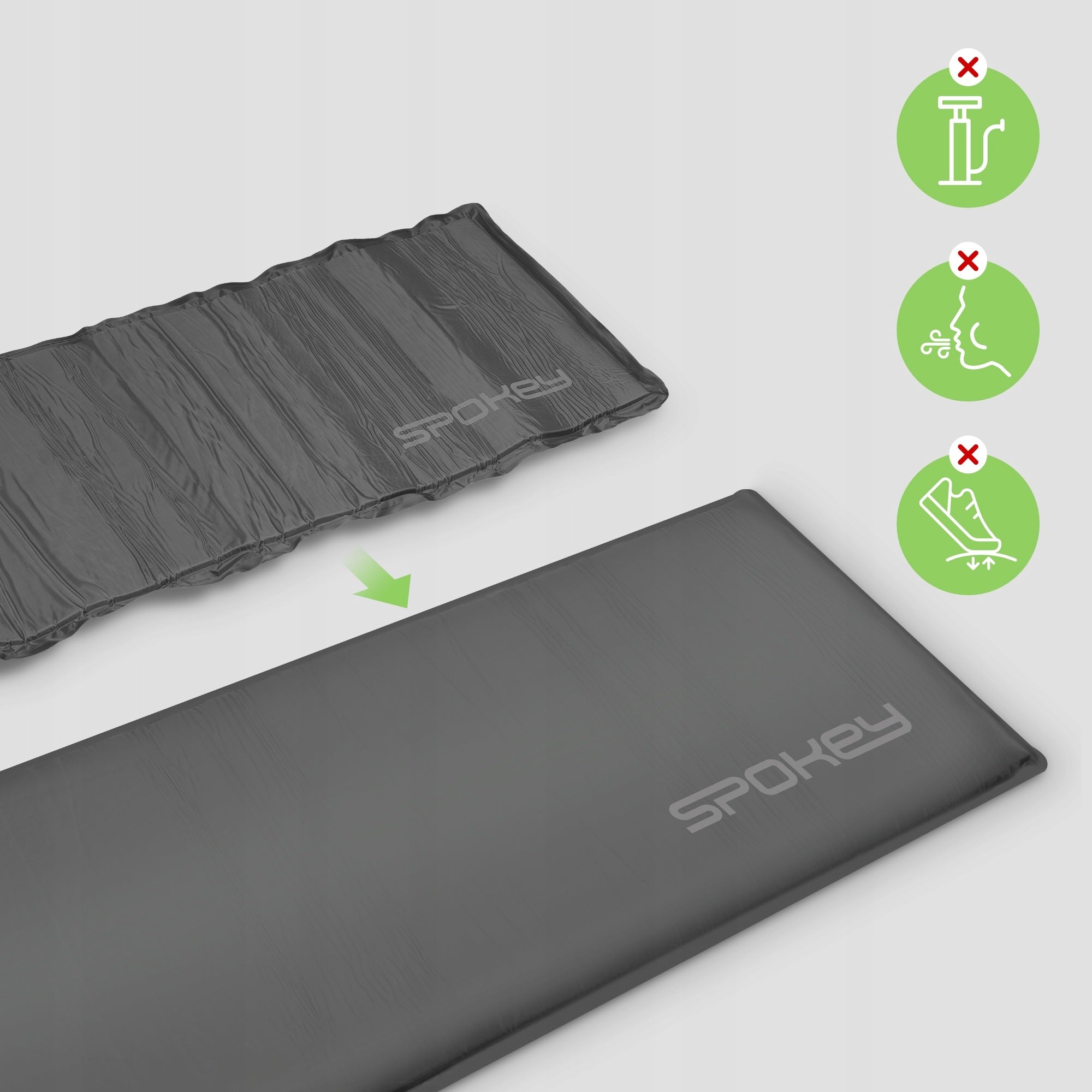 Self-inflating Mat Mattress Tourist Mat Spokey FATTY 5cm for tent Manufacturer code 927848