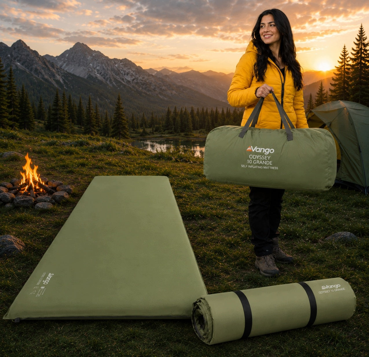 Self-inflating mattress Vango Odyssey 10 cm camping mat Packaging status original