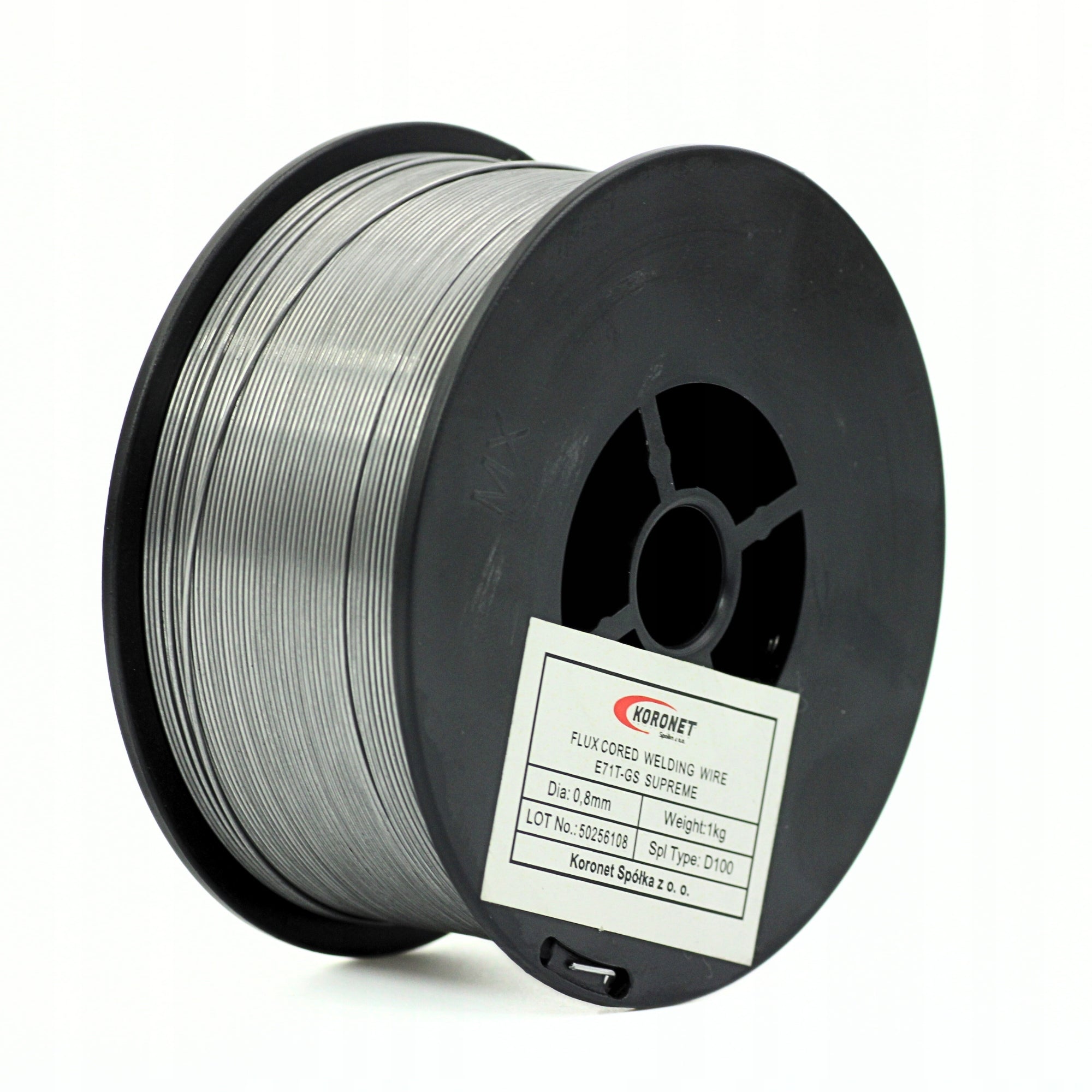 Self-shielded core welding wire Koronet Supreme flux 1,0mm 1KG D100 Packaging status original