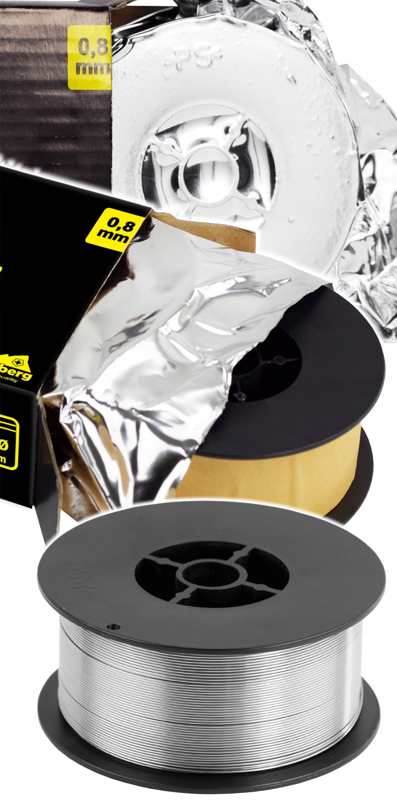 Self-shielded welding wire Wertberg FLUX 0,8mm 1kg | FCAW - MIG without gas Manufacturer code 6041420