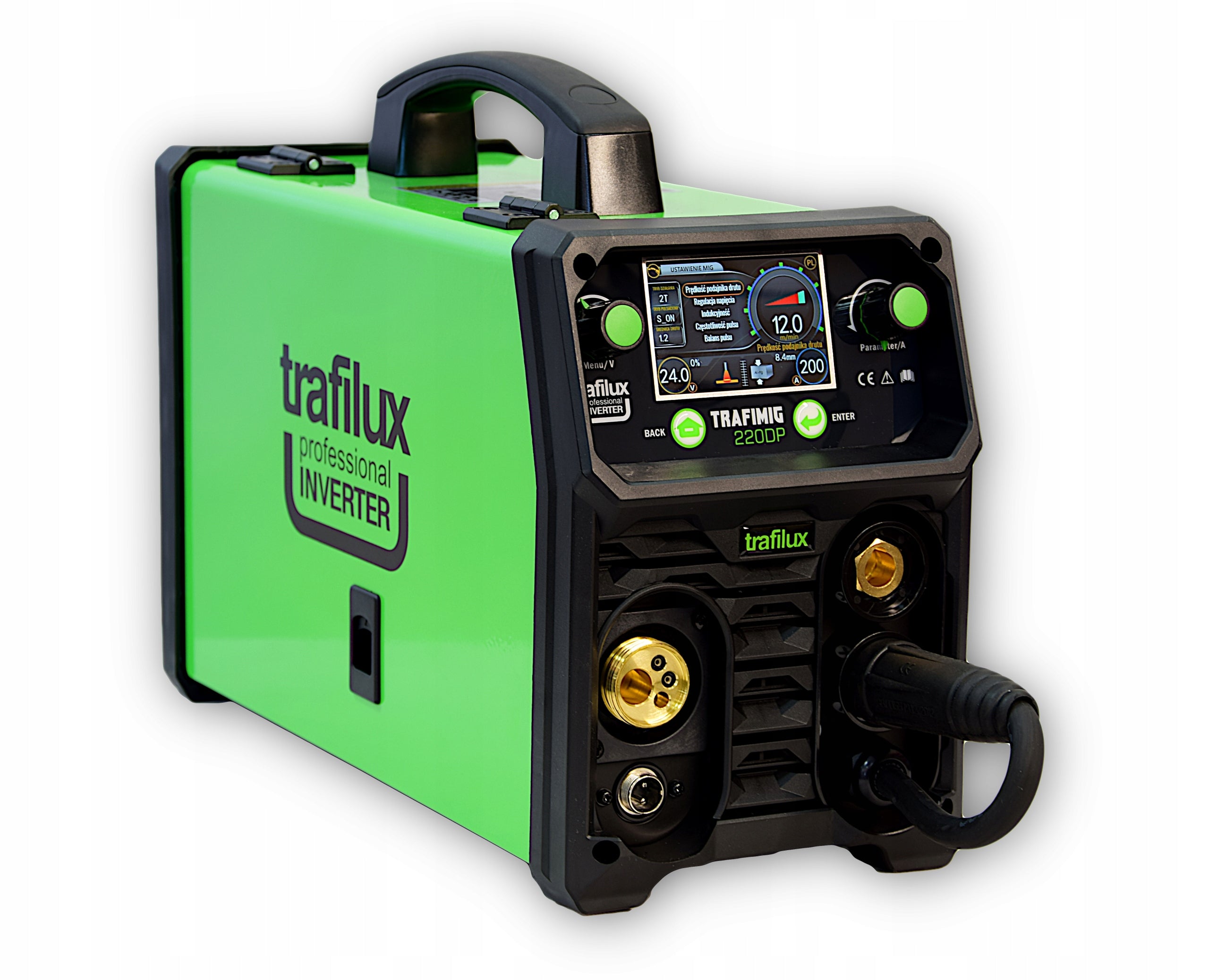 Semi-automatic welding machine TRAFILUX 220DP MIG MAG MMA TIG Lift Pulse 200A 230V Manufacturer code TRAFIMIG 220 DUAL PULS MAMP-24-T