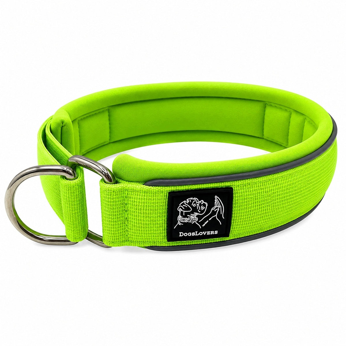 Semi-clamp collar for dog wide reflective soft DogsLovers 6 colors Manufacturer code Obroża martingale