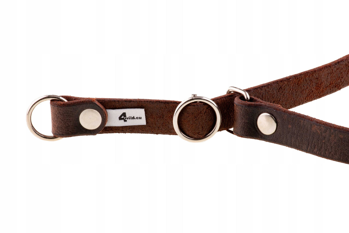 Semi-clamp leather collar / choke 70 cm Brand 4wild.eu