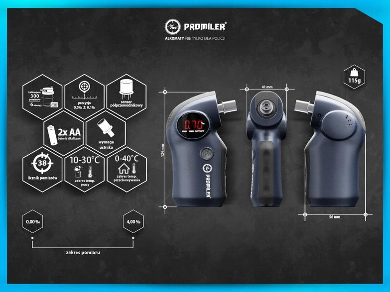 Semiconductor breathalyzer PROMILER S 6000P Packaging status original