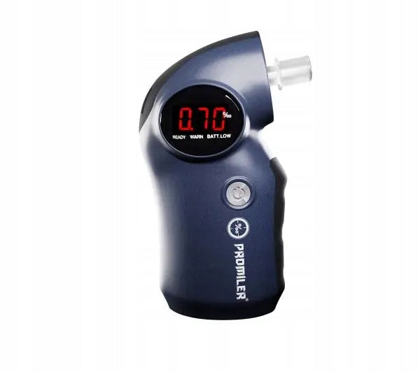 Semiconductor breathalyzer Promiler AL-6200 HSPT Battery 2 Mouthpieces Packaging status original