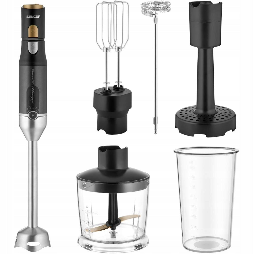 Sencor SHB 6442BK hand mixer 1200W slicer stainless steel accessories Brand Sencor