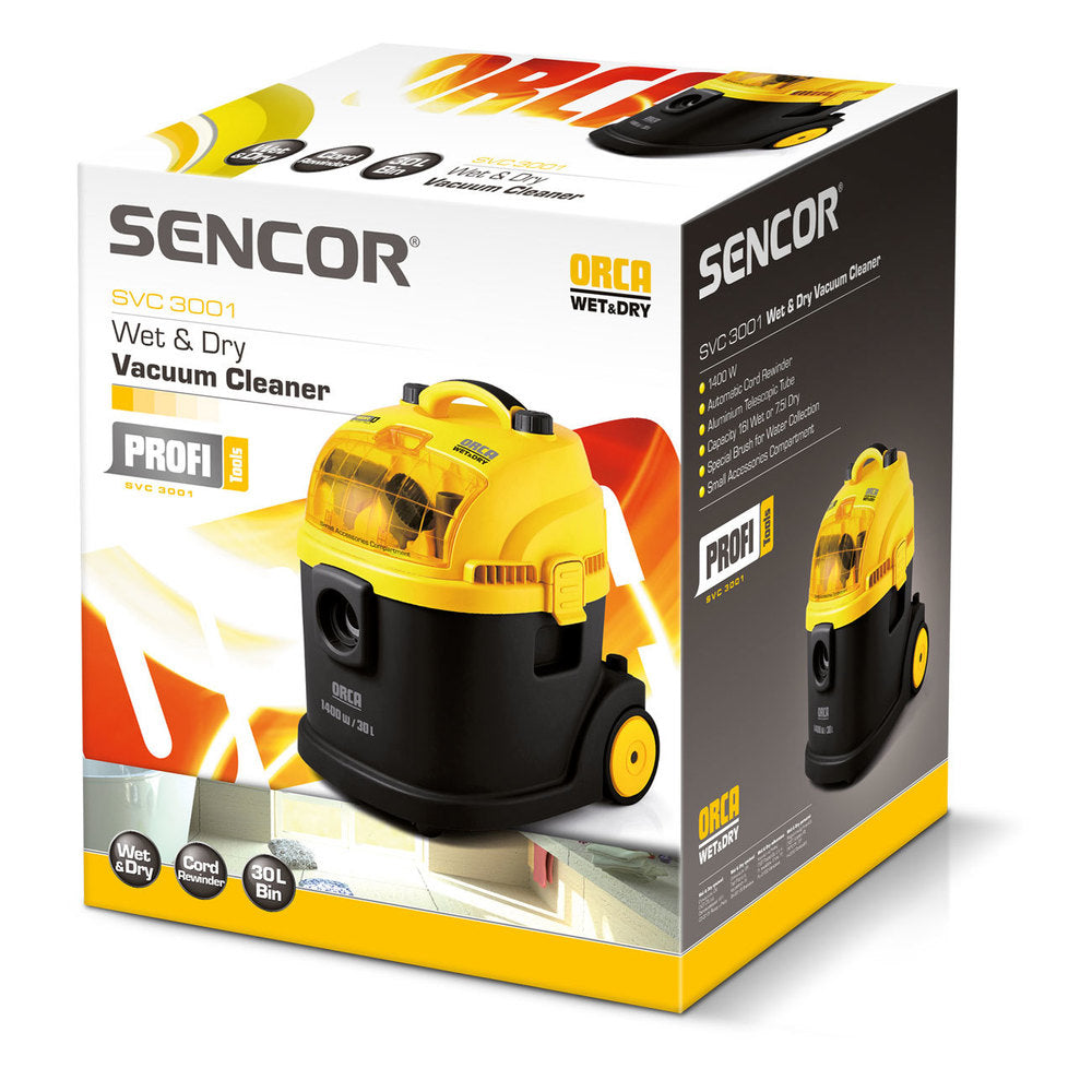 Sencor SVC 3001 water vacuum cleaner 1200W 30l tip Brand Sencor
