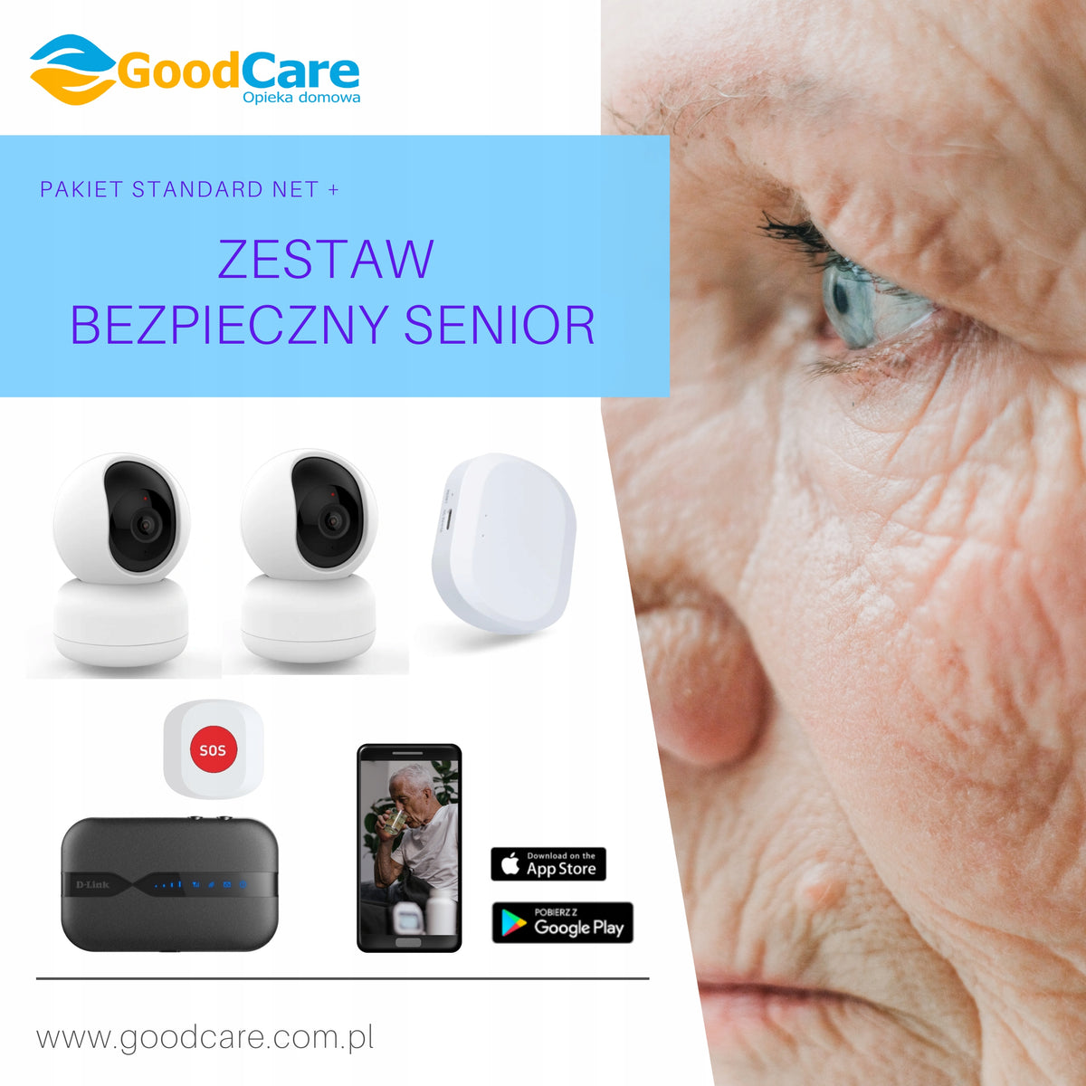Senior SOS alarm button 7in1 telecare 2x camera Manufacturer code R7052