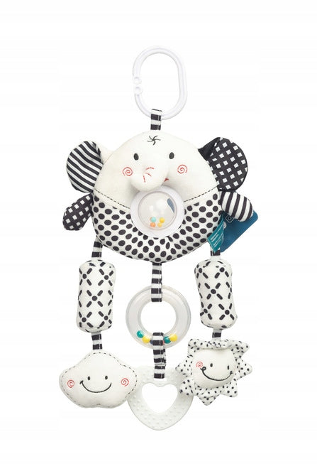 Sensillo COLORFUL Sensory TOY RATTLE Teether ELEPHANT Pendant Packaging status original
