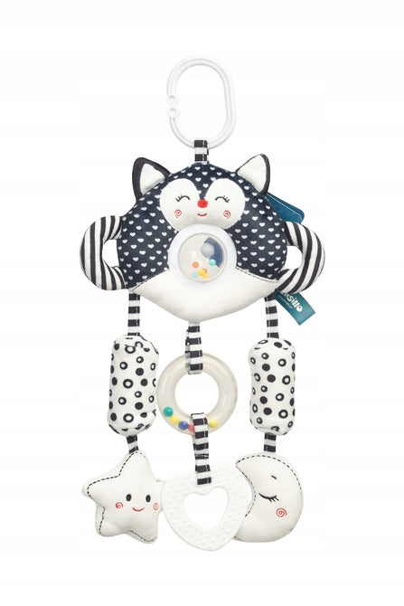 Sensillo COLORFUL Sensory TOY RATTLE Teether KITTEN Pendant