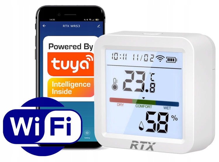 Sensor Temperature and Humidity Sensor LCD WiFi Tuya