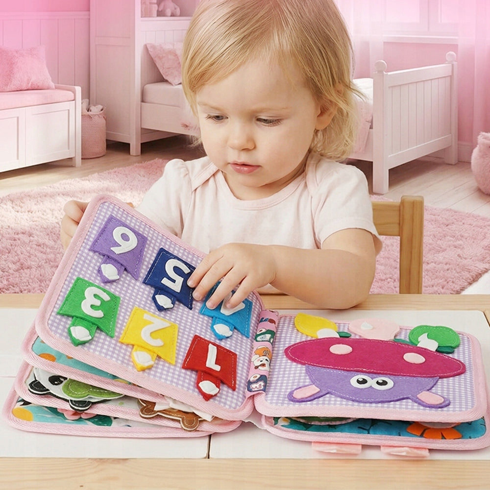 Sensory Book Montessori Rabbit Felt Educational Toy 1-3 Years Brand no brand