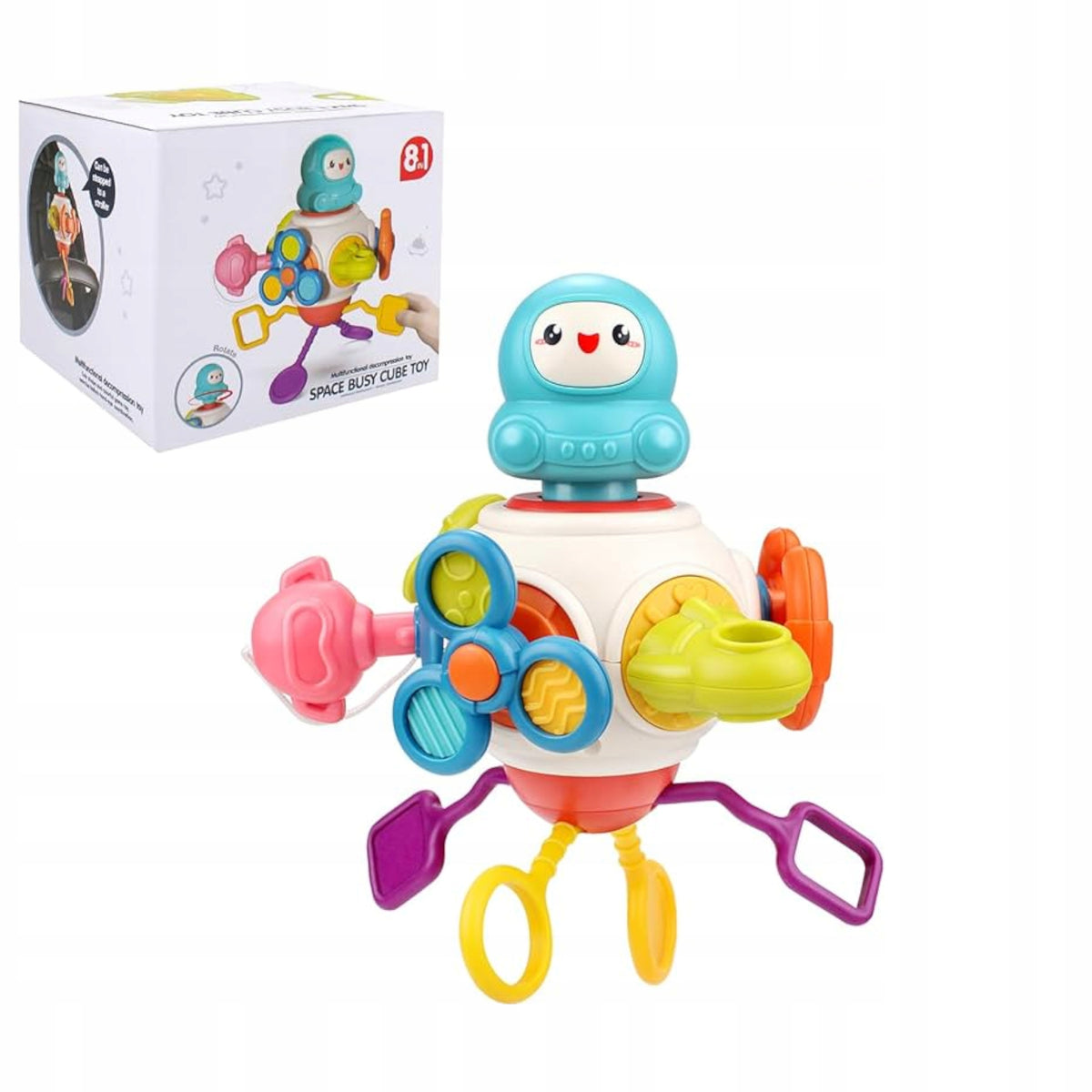 Sensory Cube for Kids 8in1 Multifunctional Educational for Babies
