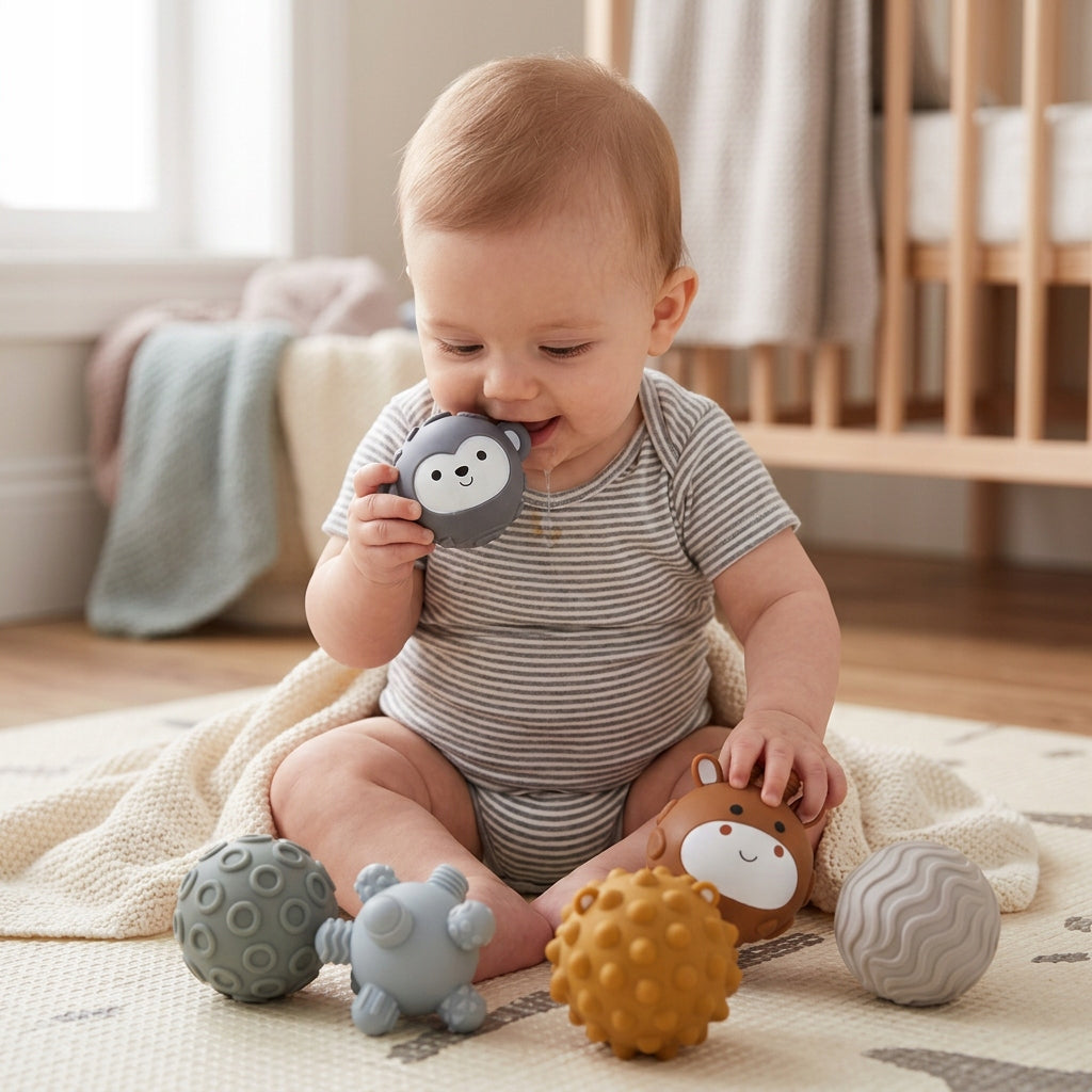 Sensory Infant Balls Toy for Kids Set of 6 Pcs 6M+ Packaging status original
