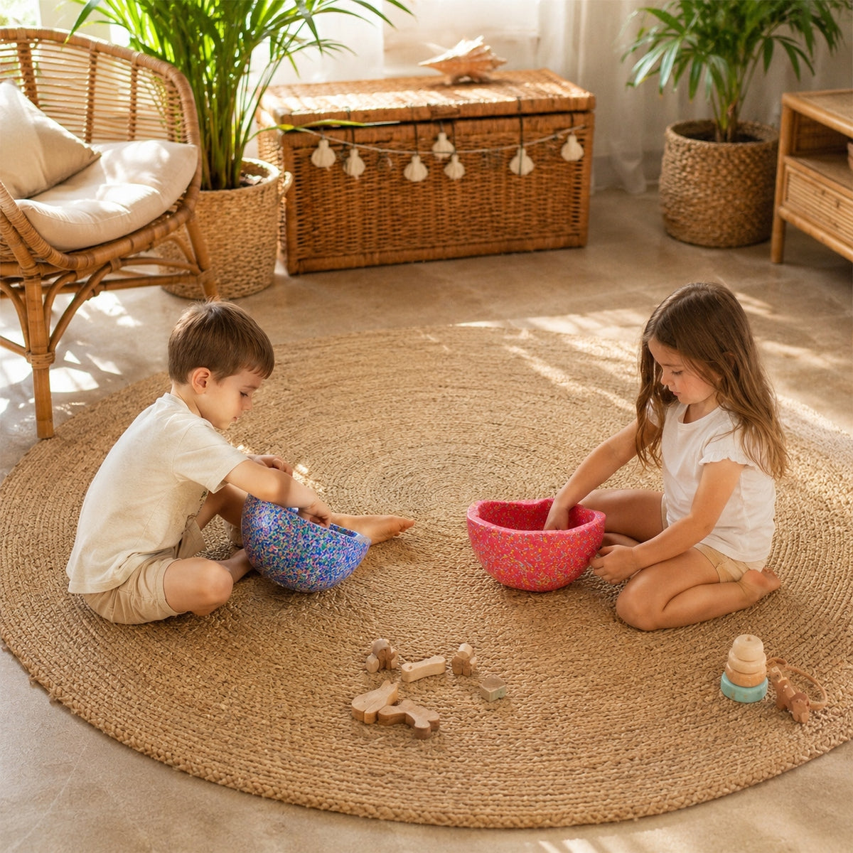Sensory Path Balancing Stones Garden Balance Training Children Packaging status original