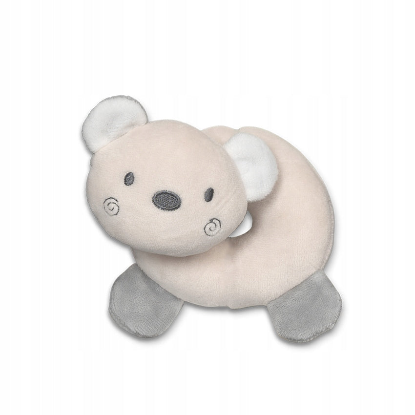 Sensory Rattle for Infants Plush Toy Lorelli Bear Beige