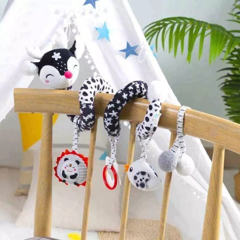 Sensory Spiral For Stroller Seat Infant Cots Black And White Packaging status original