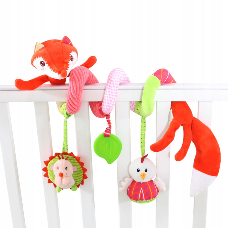 Sensory Spiral for Stroller Cot Fox Pendant for Infants 0+