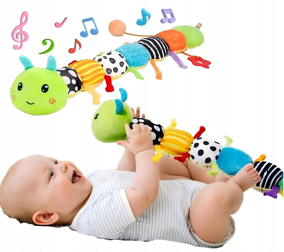 Sensory Toy for Babies, Musical Plush Anti-Stress Caterpillar
