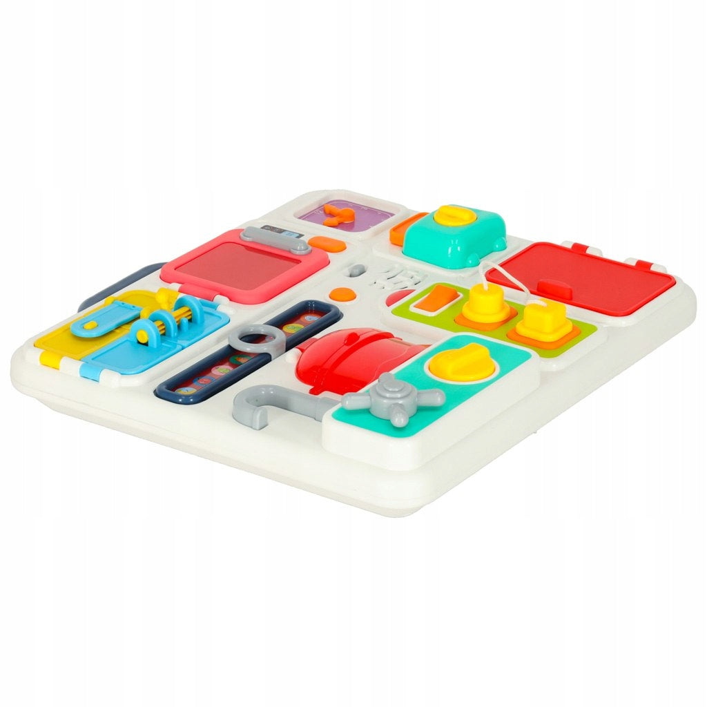 Sensory manipulation board montessori kitchen clock light Kik Kid's age 18＋ months